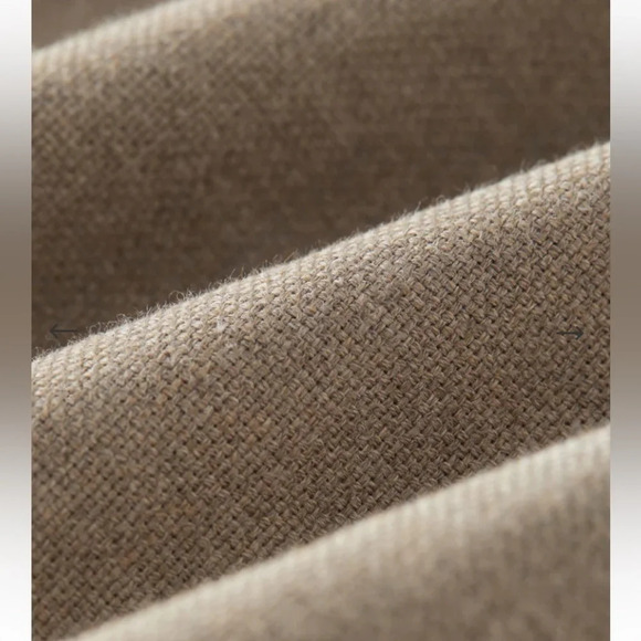 Frank and Oak The Amelia Balloon Fit Pant in Tan Size 10 Coastal,Linen  Casual - Picture 4 of 16